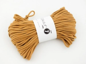 Braided cotton cord - Super 7 - ochre - 50m 600g