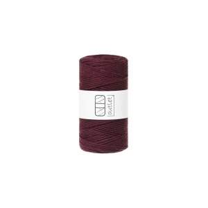Burgundy braided cord 3mm 100m / 250g