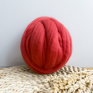 Fir Gigant Lână Merinos - Wild Rose 200 g, 9m