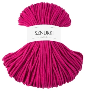 Fuchsia braided cord 5mm 100m / 500g