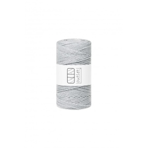 Light gray braided cord 3mm 100m / 250g
