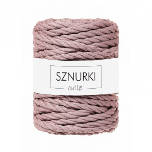 Mauve 3ply twisted cord 9mm 30m / 660g