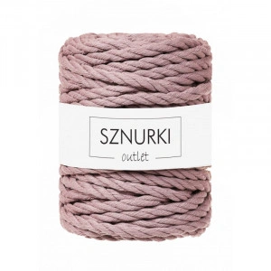 Mauve 3ply twisted cord 9mm 30m / 660g