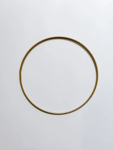 Metal ring 15cm, gold alloy 1 piece