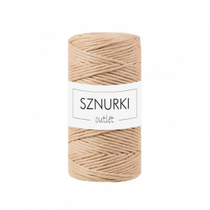 Biscuit twisted macrame cord 3mm 100m  / 330g