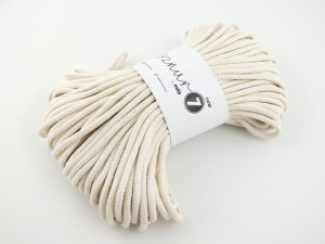 Braided cotton cord - Super 7 - ecru - 50m 600g