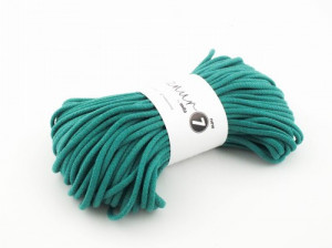 Braided cotton cord - Super 7 - emerald - 50m 600g