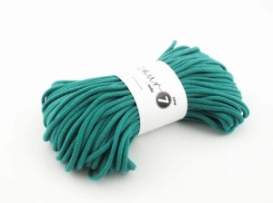 Braided cotton cord - Super 7 - emerald - 50m 600g