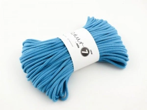 Braided cotton cord - Super 7 - turquoise - 50m 600g