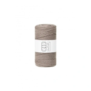 Coffee-coloured braided cord 3mm 100m  / 250g