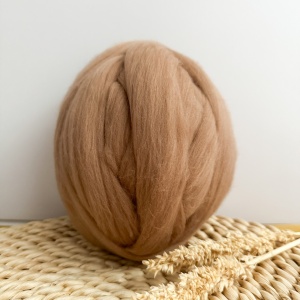 Giant Merino Wool Thread - Beige 200 g, 9m