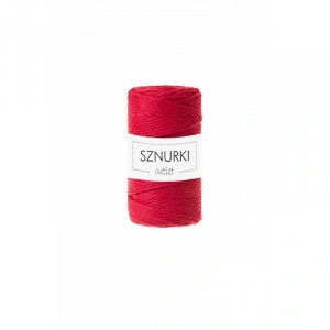 Red twisted cord 3mm 100m / 330g