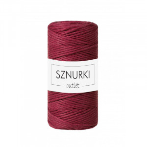 Red wine twisted cord 3mm 100m  / 330g