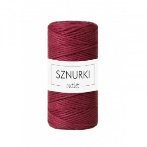 Red wine twisted cord 3mm 100m  / 330g