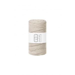 Beige braided cord 3mm 100m / 250g