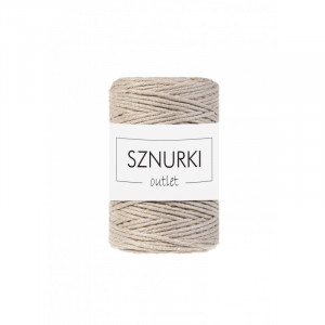 Beige twisted cord 1.5mm 100m / 210g