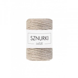 Beige twisted cord 1.5mm 100m / 210g