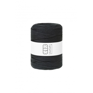 Black braided cord 5mm 100m / 500g