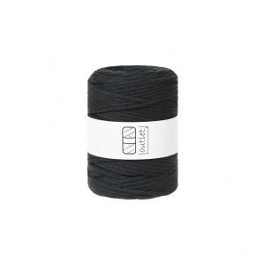 Black braided cord 5mm 100m / 500g