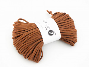 Braided cotton cord - Super 7 - cinnamon - 50m 600g