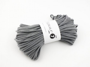 Braided cotton cord - Super 7 - dark grey - 50m 600g
