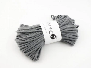 Braided cotton cord - Super 7 - dark grey - 50m 600g