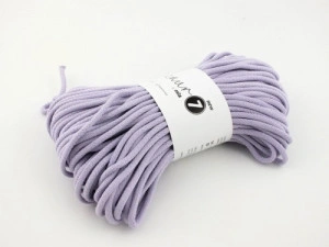Braided cotton cord - Super 7 - lavender - 50m 600g