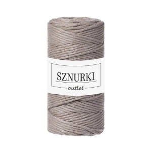 Coffee twisted cord 3mm 100m / 330g