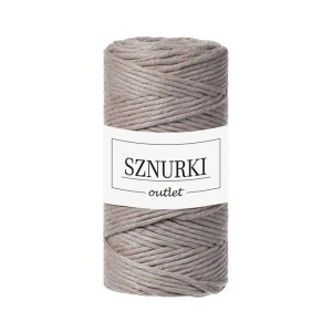 Coffee twisted cord 3mm 100m / 330g