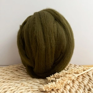 Fir Gigant Lână Merinos - Olive 200 g, 9m