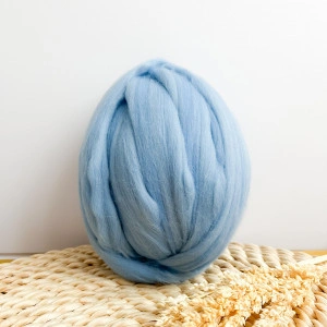 Giant Merino Wool Thread - Baby Blue 200 g, 9m