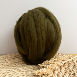 Giant Merino Wool Thread - Olive 200 g, 9m