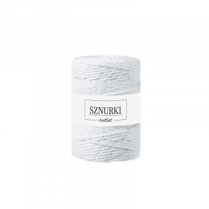 White twisted cord 5mm 100m / 660g