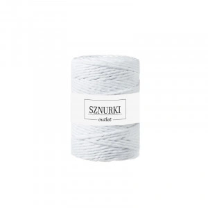 White twisted cord 5mm 100m / 660g