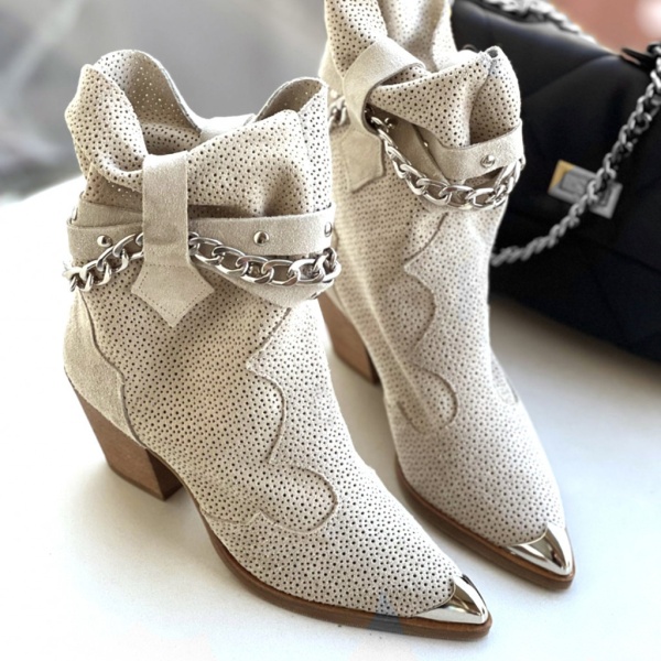 Ciocate Rissa Chain Perforated Cream