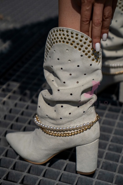 Cizme Monna Creamy