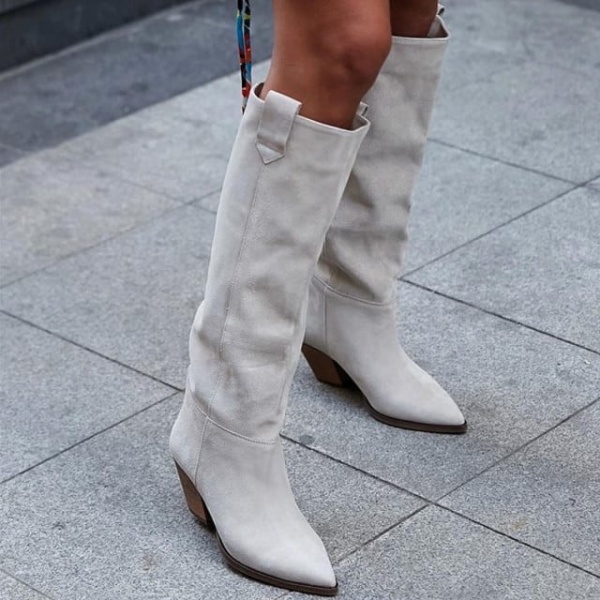 Cizme Aida Tall Cream