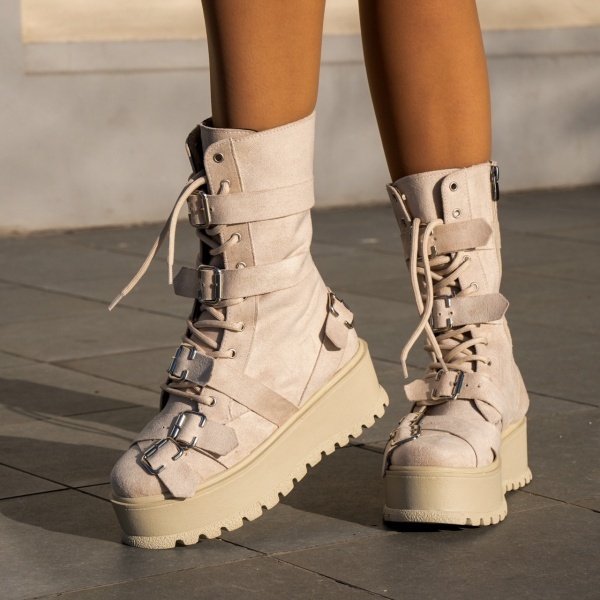 Bocanci Lenna Tall Cream