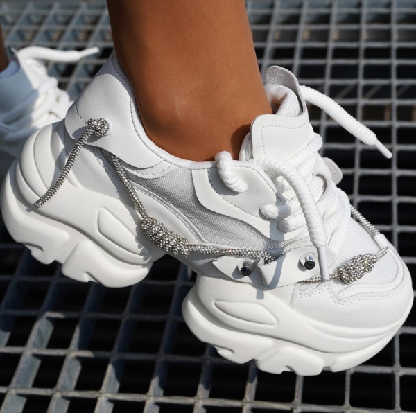 Sneakersi Glamm White