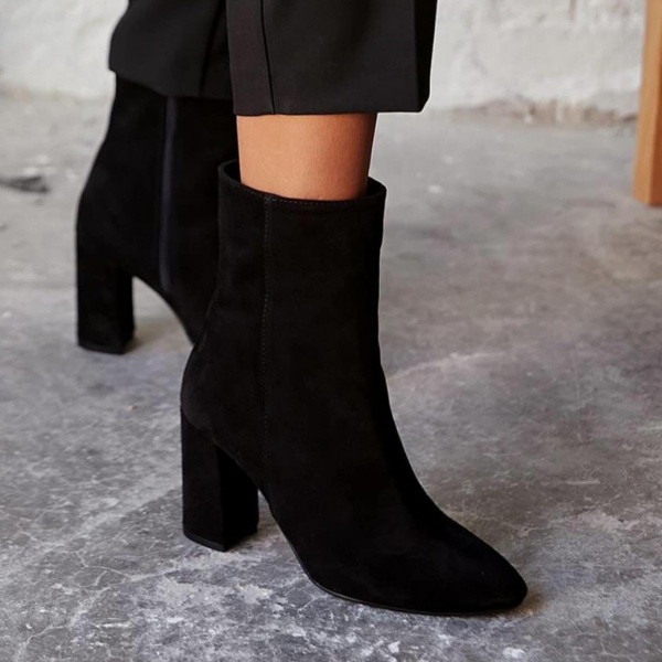 Botine Denia Short Negru
