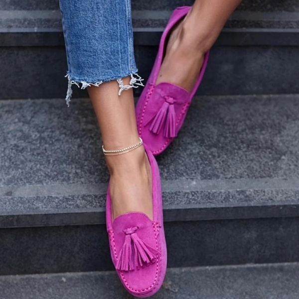 Mocasini Tassels Fuchsia