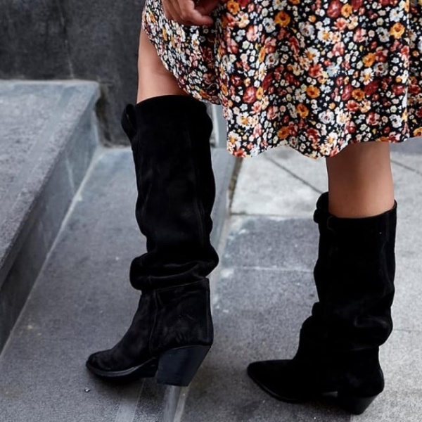 Cizme Aida Tall Black