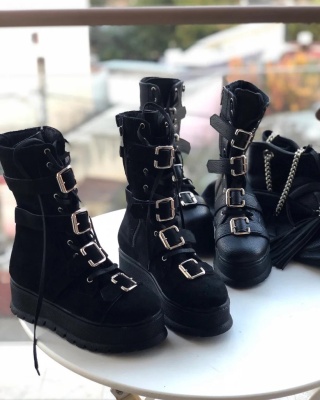 Bocanci Season Black Suede - Img 1