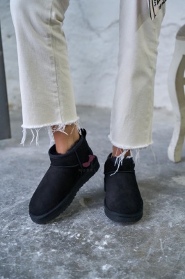Ghete tip UGG Mini Negru - Img 4