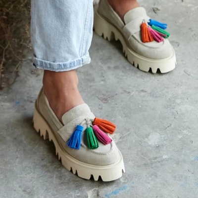 Loafers Tassel Beige - Img 5
