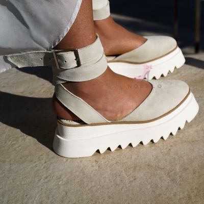 Pantofi Casual Amirra Simple Cream - Img 3