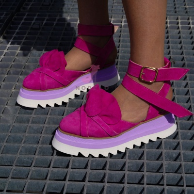 Pantofi Casual Mira Purple + Fuchsia - Img 5