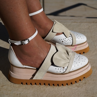 Pantofi Casual Mira White - Img 5