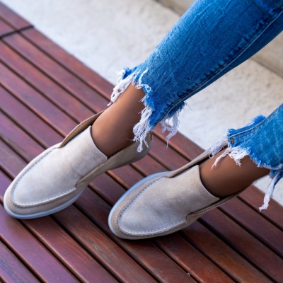 Pantofi Casual Renata Cream - Img 2