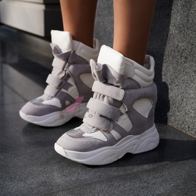 Sneakersi Isabella White-Grey - Img 6